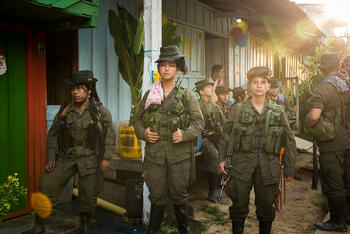 Three FARC fighters in Yurilla